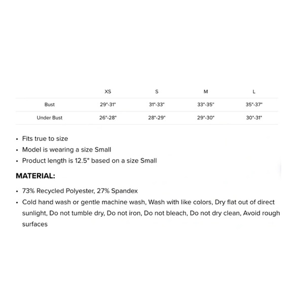 All Fenix chocolate sports bra NWT - Picture 9 of 9